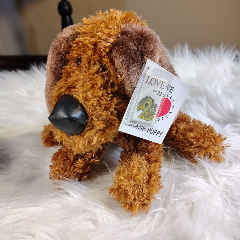 VTG USPS Postage Stamp Puppy Dog LOVE USA 22 Plush  2002 Timeless Toys